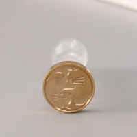 Сургучный набор "Котики Инь-Ян" печать, ручка, сургуч 12,5х10х3,6 см