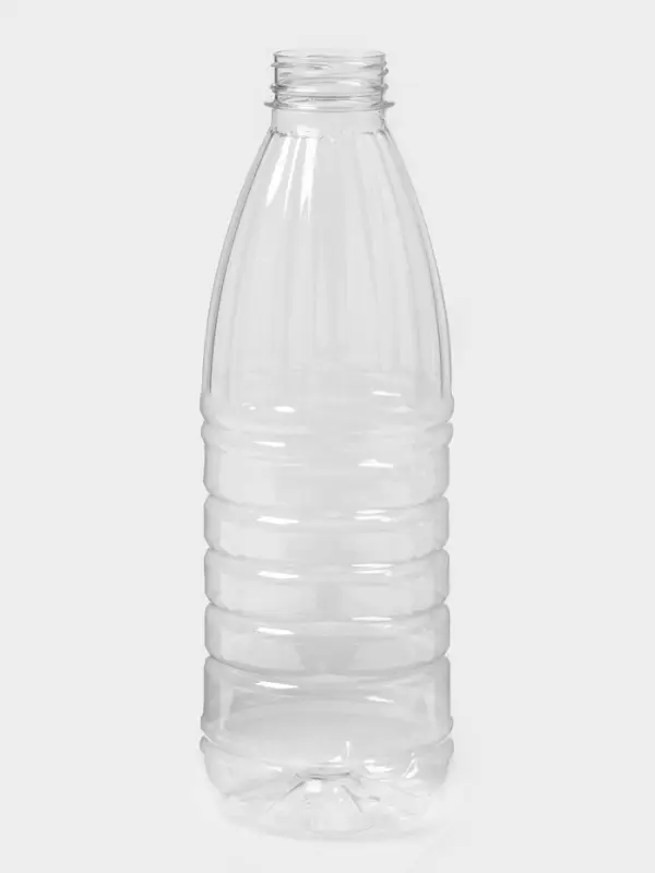 Бутылка "Италия" 1 л, горло 0,38 см, круглая, цвет прозрачный