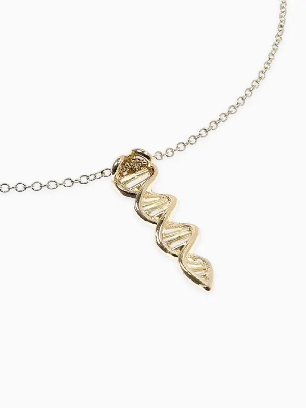 Кулон на цепочке "ДНК", цвет золото