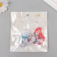 Шейкер для творчества PVC "Сердце с единорогом" с глиттером МИКС 4,5х5 см