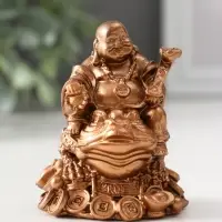 Фигура &laquo;Хотей на жабе&raquo;, 7&times;5.5&times;5.5 см, бронза