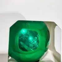 Оформительский шар Finery, 8 см, глянцевый зеленый