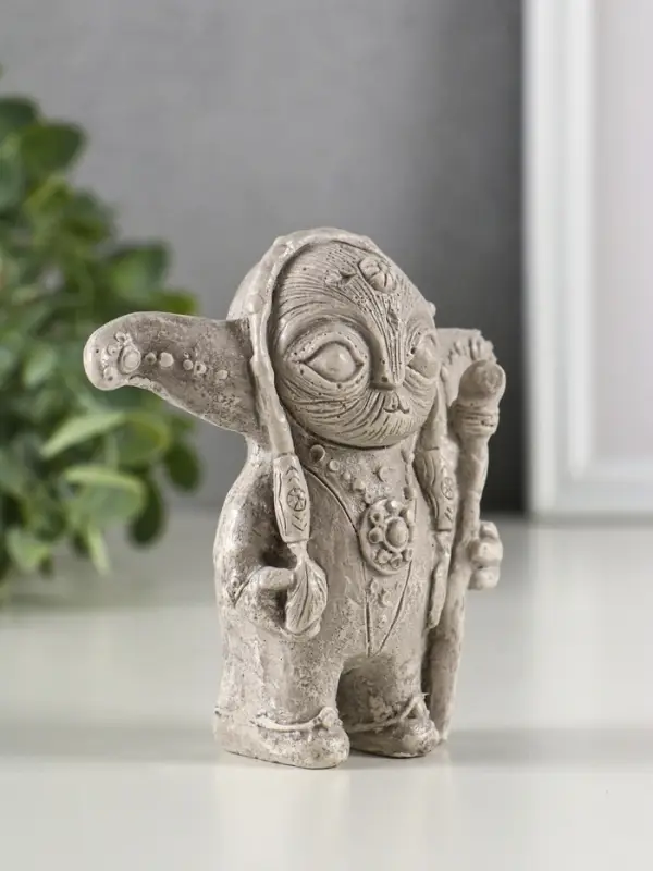 Фигура гипс "Шаман" высота 10 см, под камень