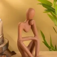 Сувенирный набор "Мыслители" 9х6х20 см (3 шт), алюминий