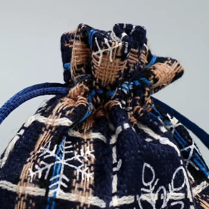 Мешочек подарочный холща &laquo;Снежный лес&raquo;, снежинки, 10 х 12 см +/- 1.5 см