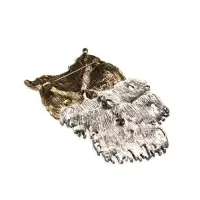 Брошь "Сова" крупная, подвижная, цветная