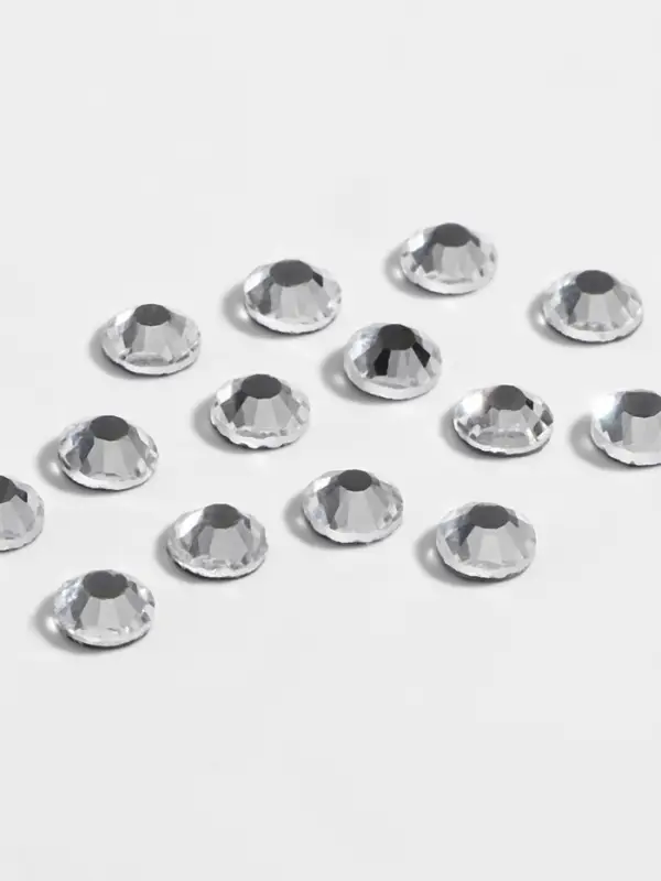 Стразы термоклеевые &laquo;Круг&raquo;, стеклянные, d=3.2 мм, 100 шт., цвет серебряный