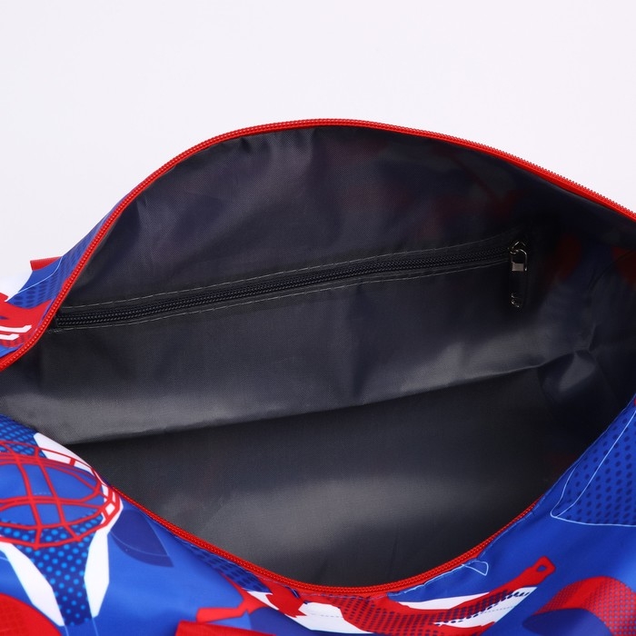 Сумка спортивная &laquo;RUSSIAN HOKEY&raquo;, 47 x 28 x 24 см, цвет голубой