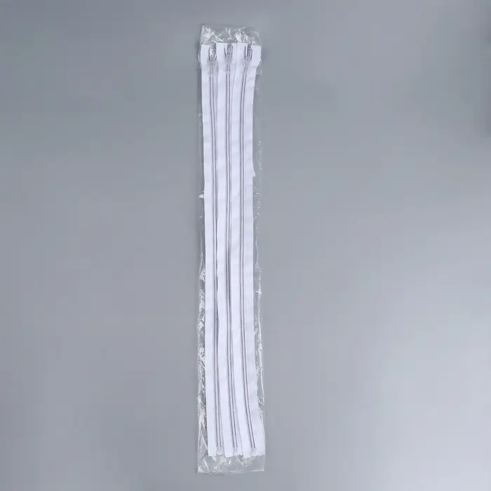 Молния &laquo;Спираль&raquo;, №5, разъёмная, замок автомат, 60 см, белая, сиреневая