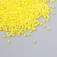 Бисер стекло 12/0 "Лимон" 15 гр