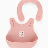 Нагрудник детский, цвет светло-розовый