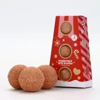 Бомбочки для ванны, аромат пряное какао, набор 3 шт х 40 г, URAL LAB