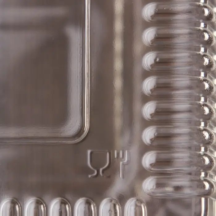 Контейнер одноразовый с неразъёмной крышкой ПР-К-29, пластик, 500 мл, 24.8&times;15.2&times;9.2 см, прозрачный