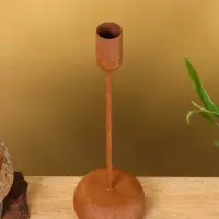 Подсвечник на 1 свечу текстурный "Бисквит" 8х8х25,5 см