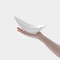 Салатник Hanna Kn&ouml;vell, 20.7&times;11.5&times;9 см, фарфор, белый