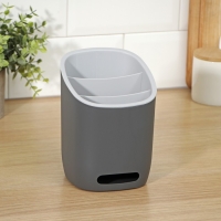 Подставка для столовых приборов &laquo;ИЗЛИ&raquo;, 25&times;14,5&times;19 см, цвет графитовый