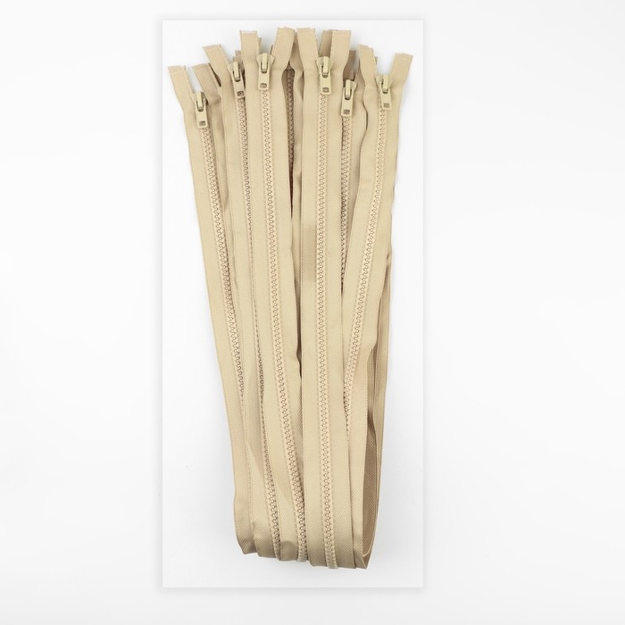 Молния &laquo;Трактор&raquo;, №8, разъёмная, замок автомат, 90 см, цвет бежевый, цена за 1 штуку