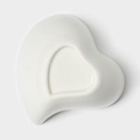 Набор соусников керамический на бамбуковой подставке BellaTenero &laquo;Сердце&raquo;, 4 предмета: 125 мл, цвет белый