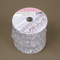 Бусы на нитях, 10 мм, 9 &plusmn; 1 м, цвет прозрачный