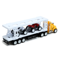 Грузовик инерционный &laquo;Автовоз&raquo;, с 2 квадроциклами, цвет МИКС