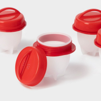 Набор контейнеров для варки яиц без скорлупы, 6 шт, 6,5&times;9 см