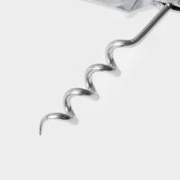 Открывашка - штопор Доляна &laquo;Помощник&raquo;, 14 см, цвет серебристый