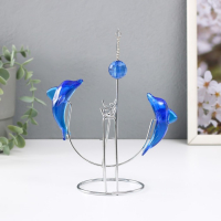 Маятник "Дельфины" друг напротив друга с шариком 9 х 15 х 19,5 см