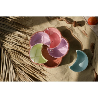 Менажница с крышкой &laquo;Барокко&raquo;, 26&times;25&times;7 см, 5 съёмных ячеек, цвет МИКС