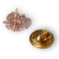 Значок &laquo;Герб РФ&raquo; Георгий Победоносец, малый, розовое золочение