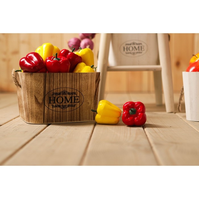 Короб для хранения Доляна Home, 24,5&times;24,5&times;15 см, цвет коричневый