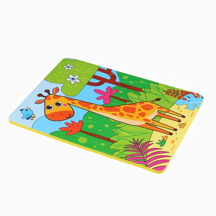 Набор для купания 2 в 1 Жирафик: Пазл и книжка для ванны Крошка Я