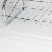 Сушилка для посуды Доляна &laquo;Стойка&raquo;, 8-образная, 40&times;23,5&times;34 см, цвет хромированный