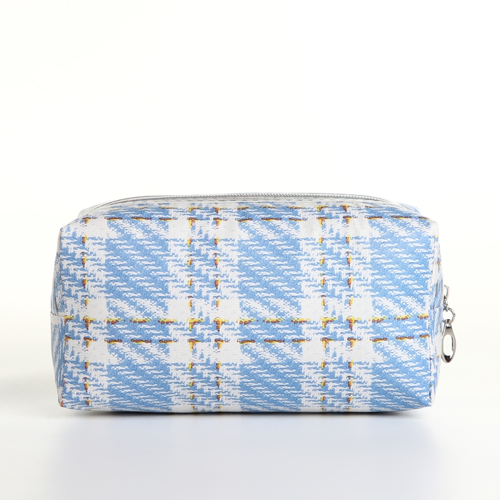 Косметичка на молнии, цвет голубой