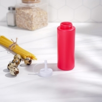 Ёмкость для соуса Доляна, 300 мл, 6&times;19 см, цвет красный