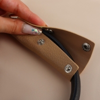 Накладки на ручку для сумки, на кнопках, 13 &times; 9 см, 2 шт, цвет бежевый