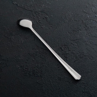 Ложка для коктейлей &laquo;Новинка&raquo;, длина 20 см, толщина 1,2 мм, упрощённой обработки, цвет серебряный