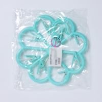 Сушилка для белья подвесная Доляна, 23&times;23 см, 8 прищепок, цвет мятный