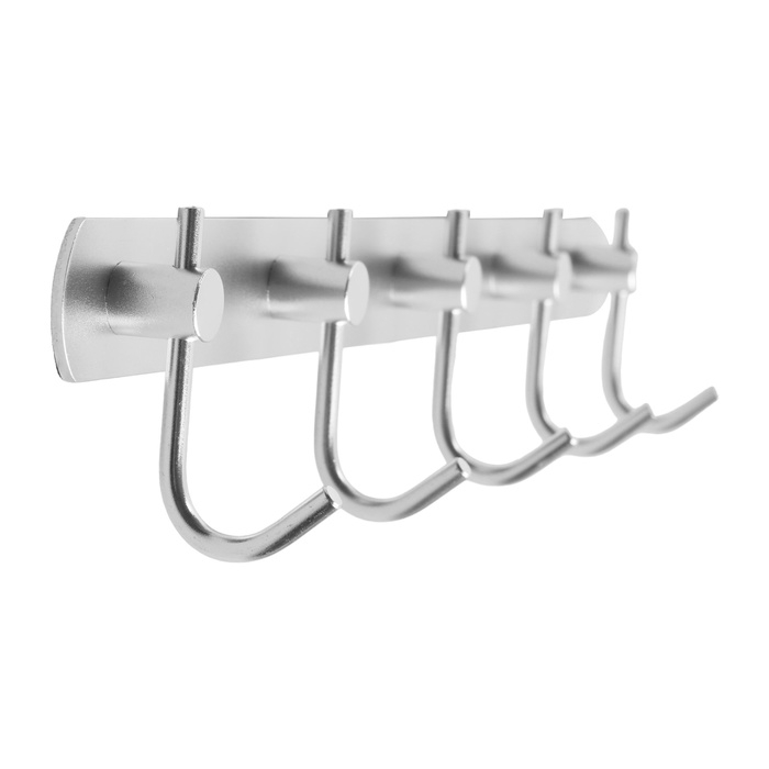 Вешалка CAPPIO CVP004, металлическая, пятирожковая, цвет матовый хром