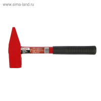 Молоток слесарный ЛОМ, квадратный боек, металлическая обрезиненная рукоятка, 1500 г