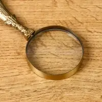 Лупа "Баскервиль" латунь 5х5х12 см