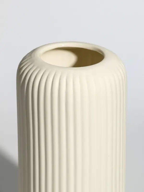 Ваза керамика настольная "Флоранс классик" 20х9,5х7 см, белый