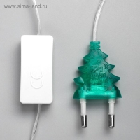 Гирлянда &laquo;Нить&raquo; 5 м с насадками &laquo;Бабочки малые&raquo;, IP20, прозрачная нить, 20 LED, свечение мульти (RG/RB), мигание, 220 В