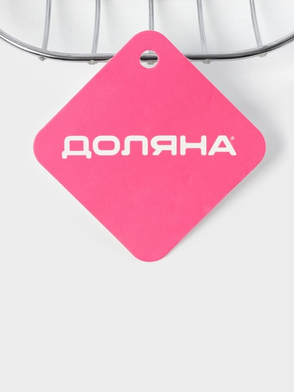 Мыльница овальная настенная Доляна, хром