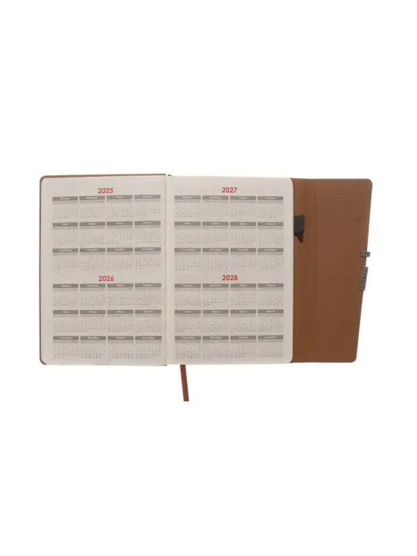 Ежедневник недатированный формат А5, с клапаном, 96л, линия, пвх, Серый