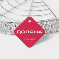 Полка угловая 3-х ярусная Доляна, 23&times;23&times;56 см, цвет хром