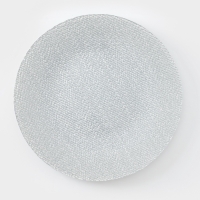 Тарелка подстановочная "Cotton" 33 см, цвет серебристый