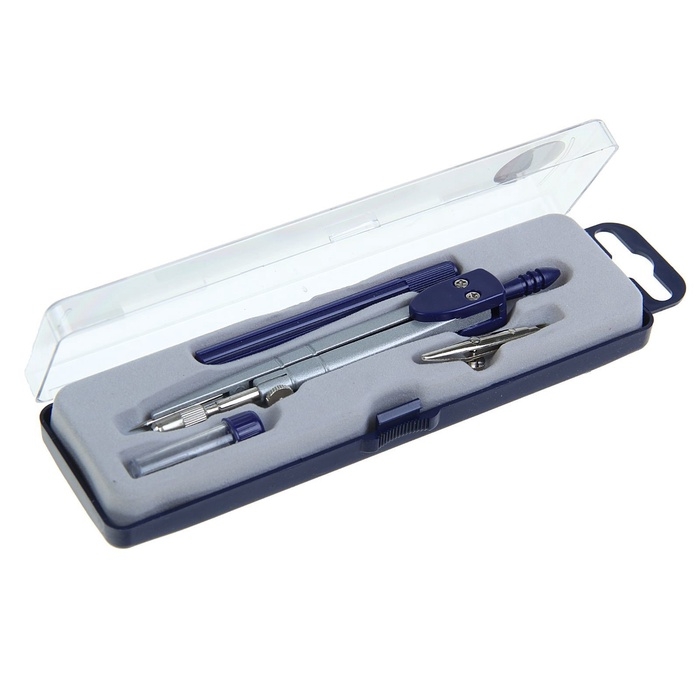 Готовальня 4 предмета (циркуль, грифель, удлинитель, рейсфедер), в пластиковом пенале Готовальня 4 предмета (циркуль, грифель, удлинитель, рейсфедер), в пластиковом пенале