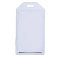 Бейдж вертикальный 54 х 85 мм, ErichKrause прозрачный корпус