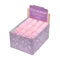 Маркер-текстовыделитель 5.0 мм, BrunoVisconti Flower Marker Zefir, розовый