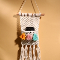 Кармашек текстильный, подвесной 22х50 см, белый